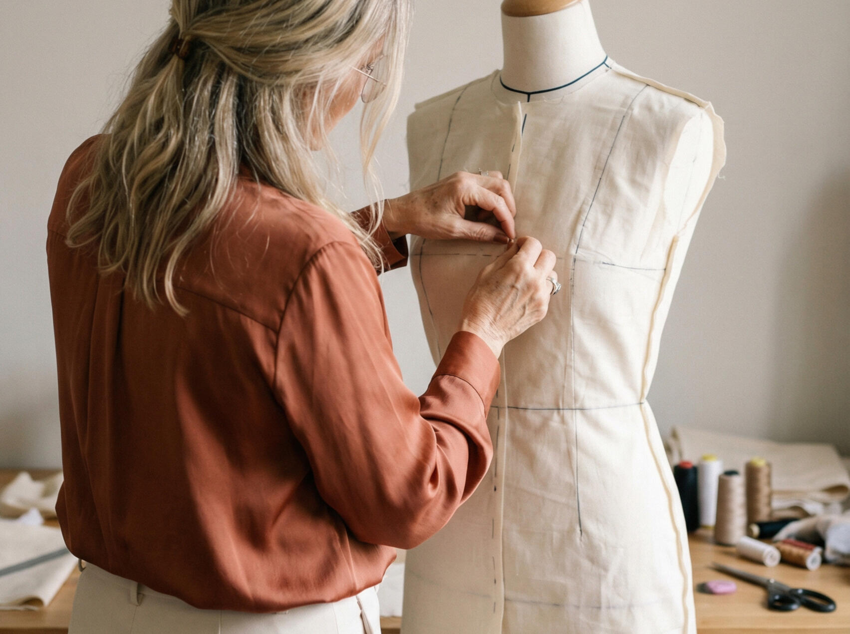 Profissional de modelagem e corte no Leblon, Lorna Borgerth Profissional de corte e modelagem de roupas sob medida com décadas de experiência, Lorna Borgerth
